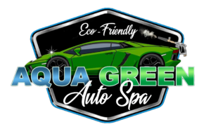 Aqua Green Auto Spa Logo Transparent Background