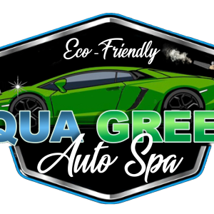 Aqua Green Auto Spa Logo Transparent Background